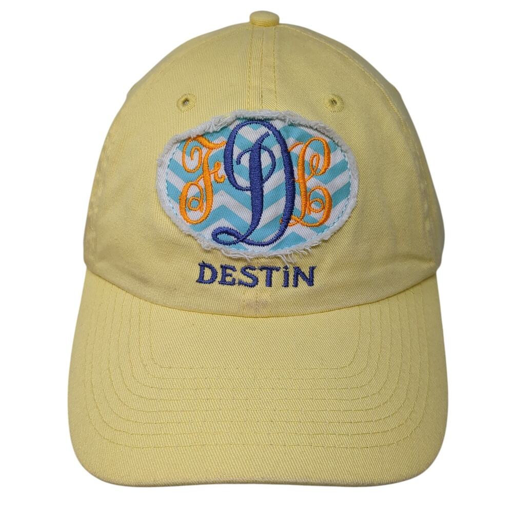 FDL Destin Strapback Baseball Cap Yellow OS Adjustable Embroidered Marco Destin
